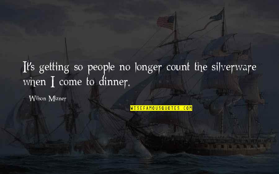 Mankind In Night Quotes By Wilson Mizner: It's getting so people no longer count the