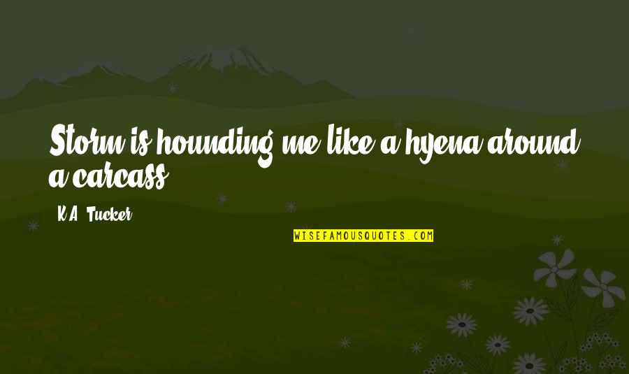 Mankiw Pdf Quotes By K.A. Tucker: Storm is hounding me like a hyena around Mankiw Pdf Quotes By K.A. Tucker: Storm is hounding me like a hyena around