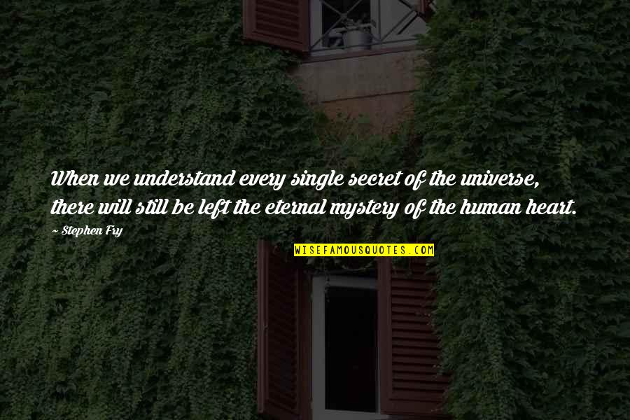 Manland Quotes By Stephen Fry: When we understand every single secret of the