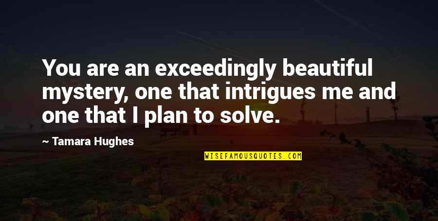 Manoj Bhargava Quotes By Tamara Hughes: You are an exceedingly beautiful mystery, one that Manoj Bhargava Quotes By Tamara Hughes: You are an exceedingly beautiful mystery, one that