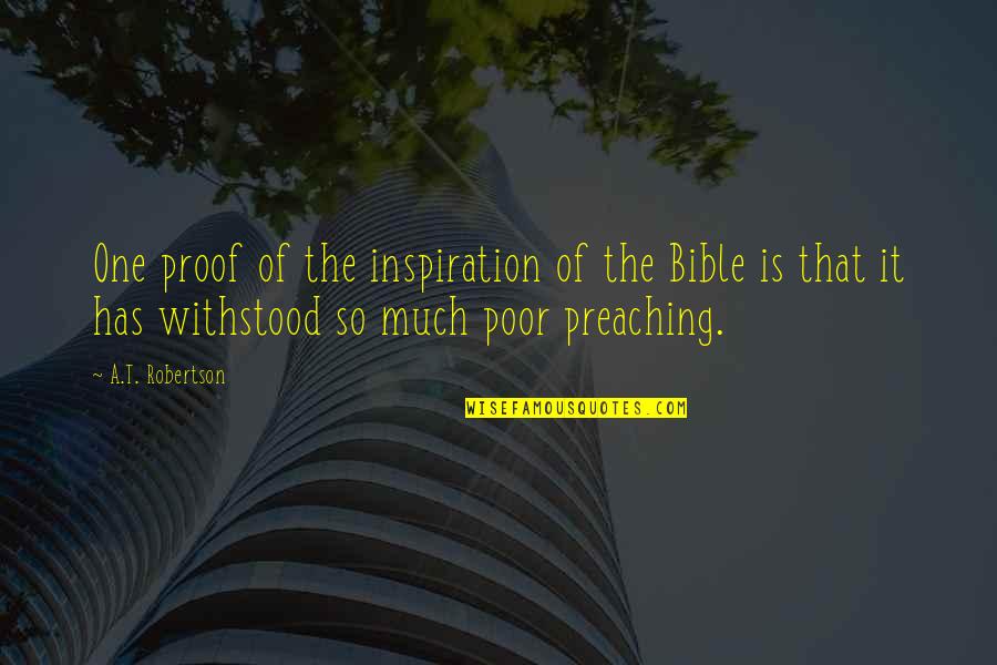 Manojo De Hisopo Quotes By A.T. Robertson: One proof of the inspiration of the Bible Manojo De Hisopo Quotes By A.T. Robertson: One proof of the inspiration of the Bible