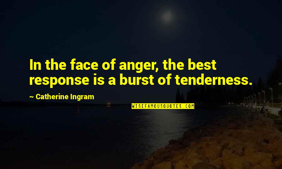 Manolita Saval Quotes By Catherine Ingram: In the face of anger, the best response