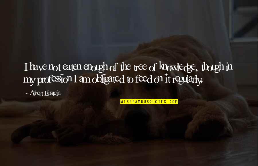 Manouge Quotes By Albert Einstein: I have not eaten enough of the tree Manouge Quotes By Albert Einstein: I have not eaten enough of the tree