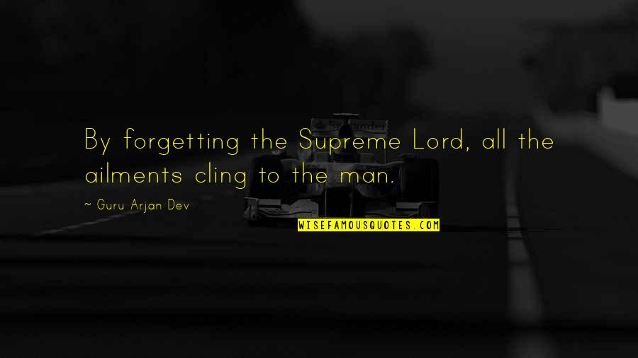 Man's Struggle Quotes By Guru Arjan Dev: By forgetting the Supreme Lord, all the ailments