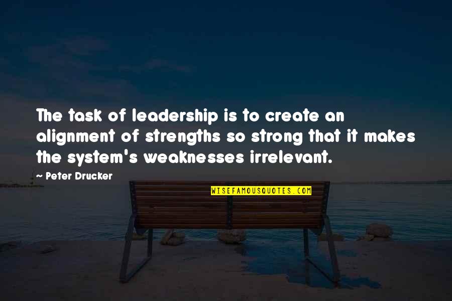 Mantnx Quotes By Peter Drucker: The task of leadership is to create an