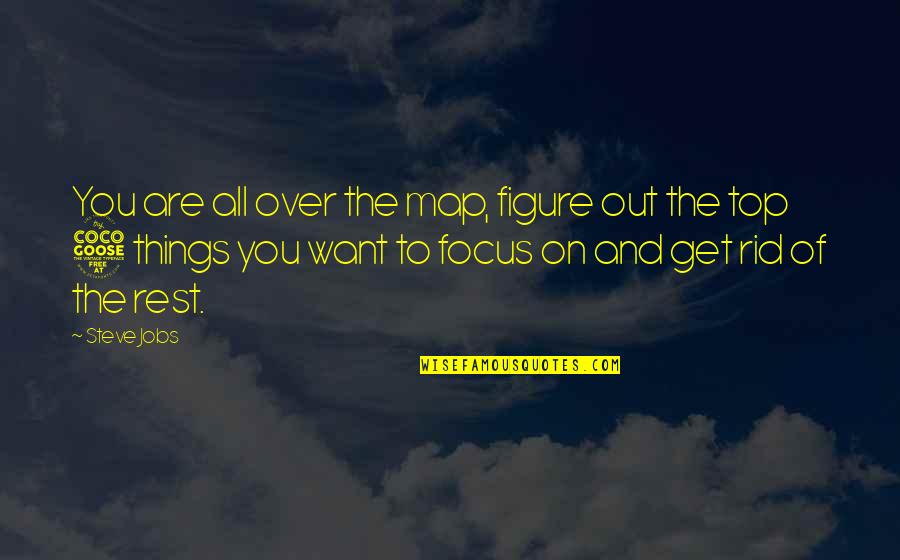 Maps And Quotes By Steve Jobs: You are all over the map, figure out