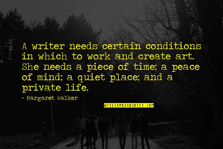 Maravilhosa Model Quotes By Margaret Walker: A writer needs certain conditions in which to Maravilhosa Model Quotes By Margaret Walker: A writer needs certain conditions in which to
