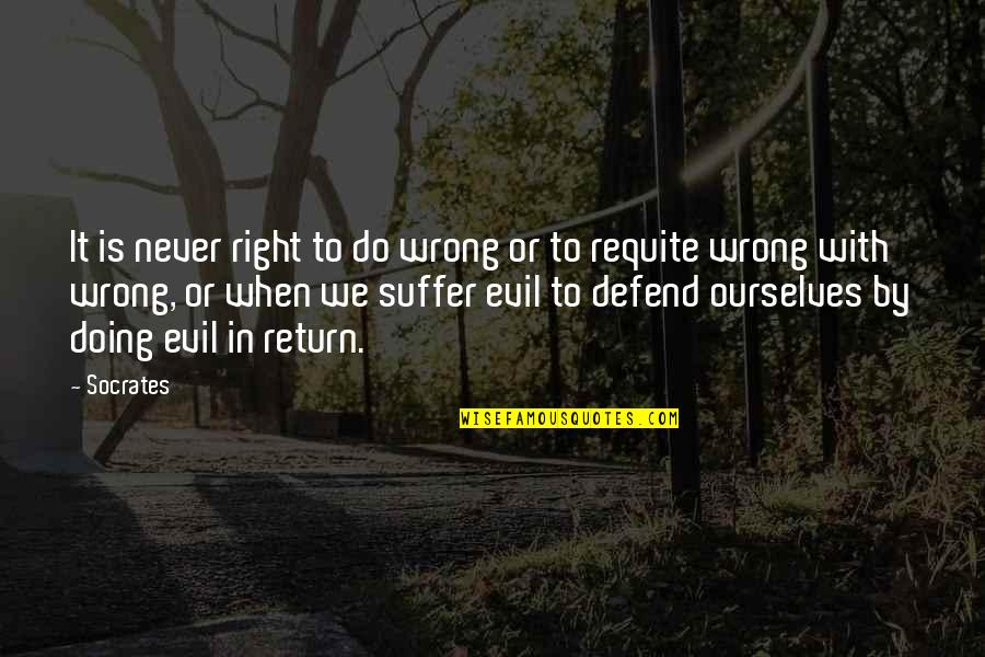 Marcelo Garcia Jiu Jitsu Quotes By Socrates: It is never right to do wrong or