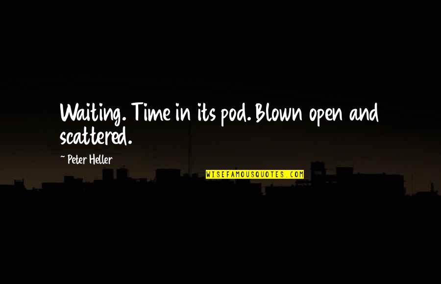 Marchette Hugo Quotes By Peter Heller: Waiting. Time in its pod. Blown open and