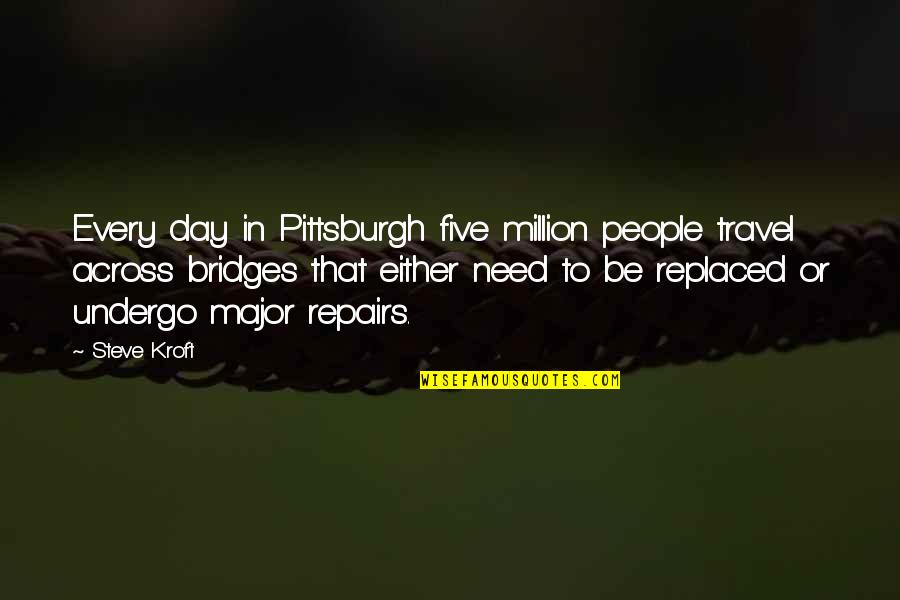Marcianos Restaurant Quotes By Steve Kroft: Every day in Pittsburgh five million people travel