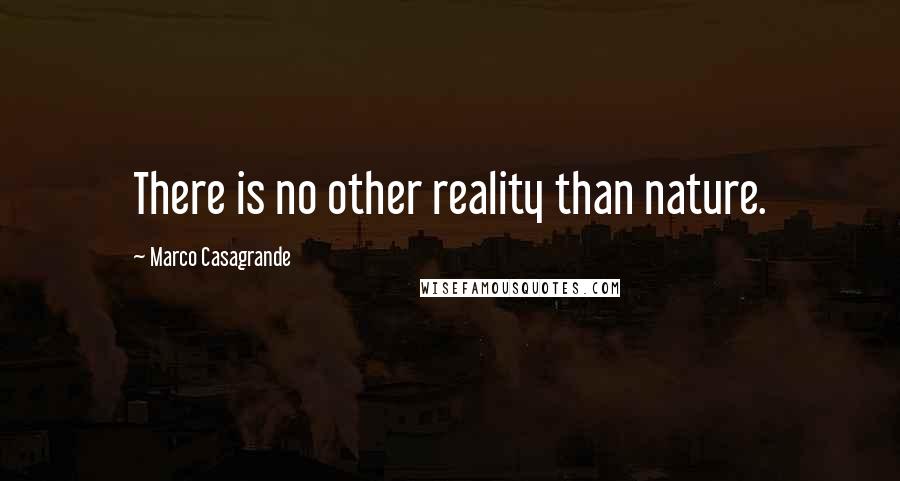 Marco Casagrande quotes: There is no other reality than nature.