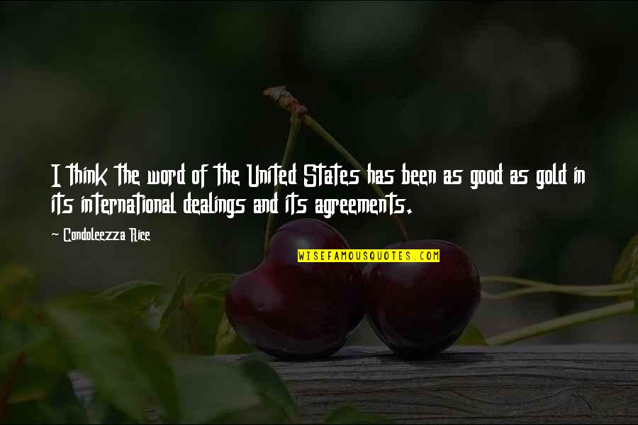 Marco Polo's Quotes By Condoleezza Rice: I think the word of the United States Marco Polo's Quotes By Condoleezza Rice: I think the word of the United States
