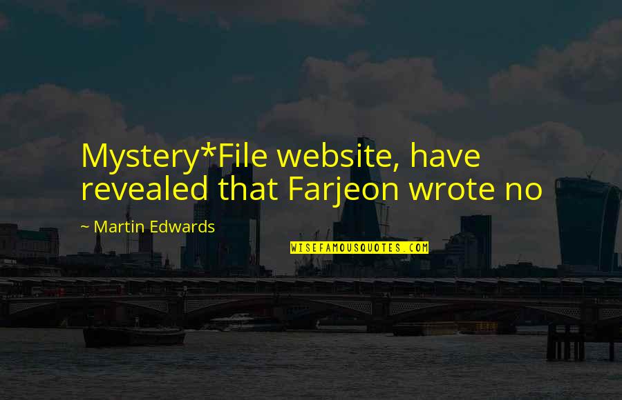 Marcq En Quotes By Martin Edwards: Mystery*File website, have revealed that Farjeon wrote no Marcq En Quotes By Martin Edwards: Mystery*File website, have revealed that Farjeon wrote no