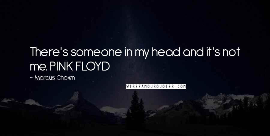 Marcus Chown quotes: There's someone in my head and it's not me. PINK FLOYD