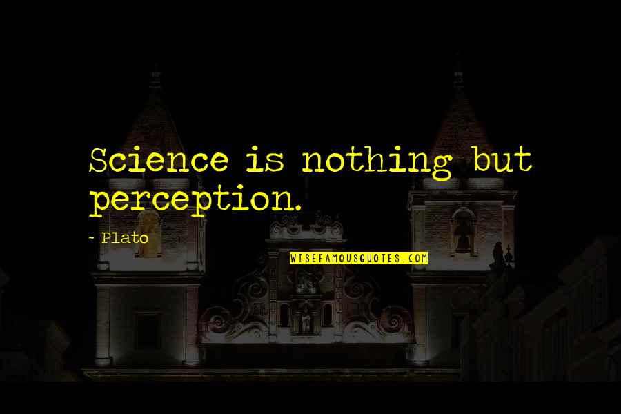 Mardosport Quotes By Plato: Science is nothing but perception.