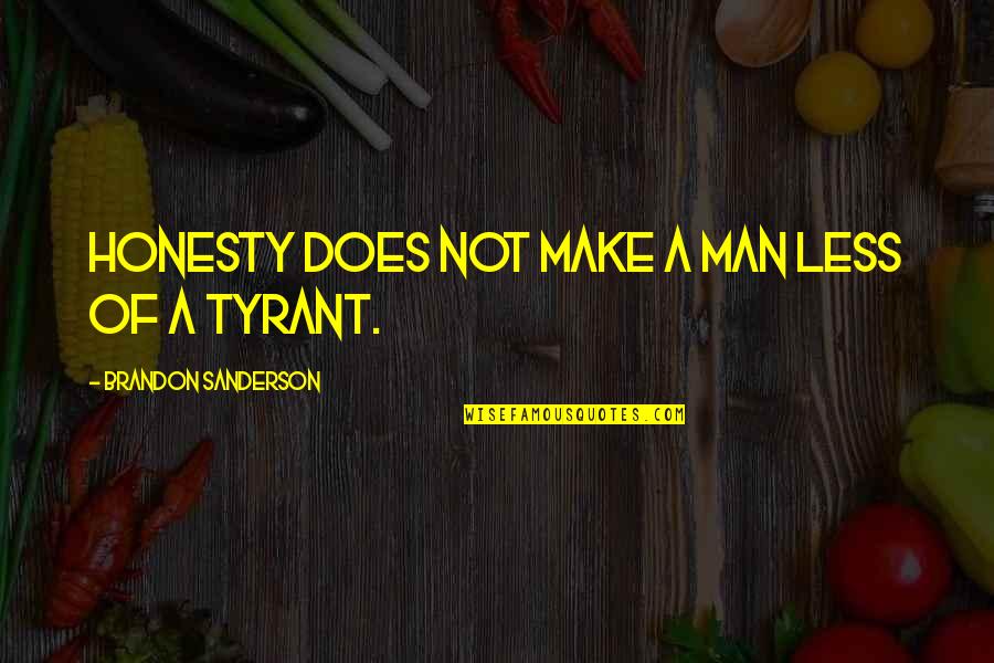 Marena Quotes By Brandon Sanderson: Honesty does not make a man less of