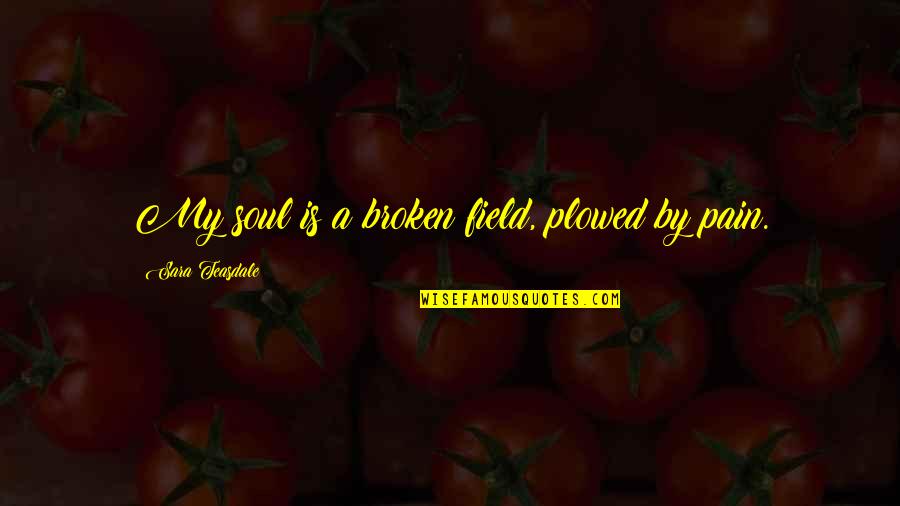 Margaret Chow Banana Quotes By Sara Teasdale: My soul is a broken field, plowed by Margaret Chow Banana Quotes By Sara Teasdale: My soul is a broken field, plowed by