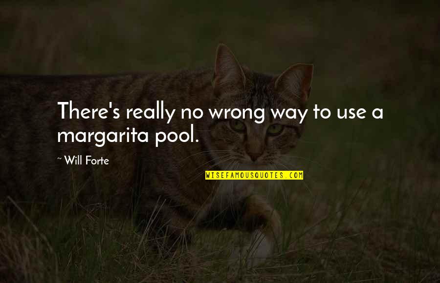 Margarita Quotes By Will Forte: There's really no wrong way to use a