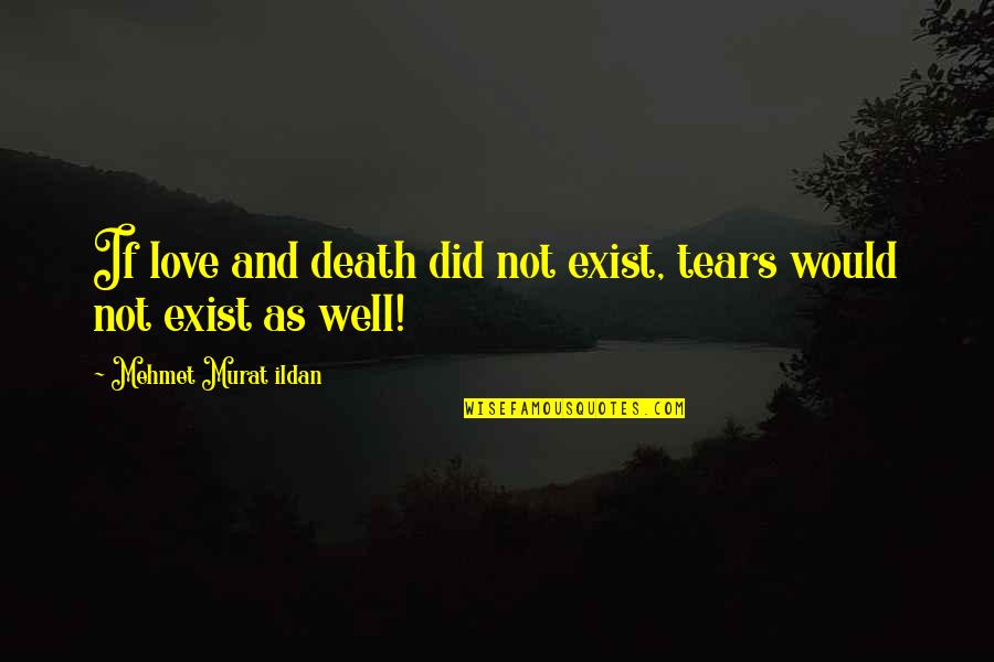 Margelle Rona Quotes By Mehmet Murat Ildan: If love and death did not exist, tears