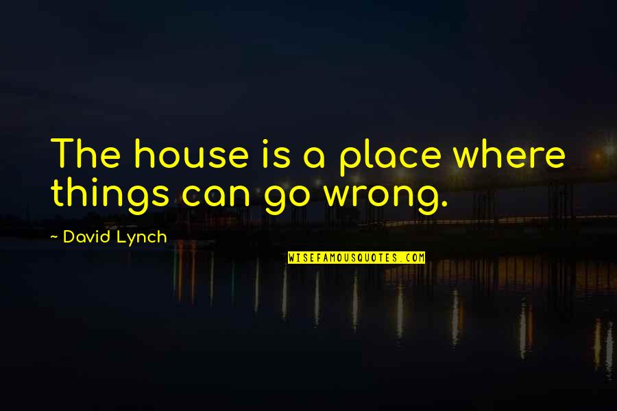 Maria Mutola Quotes By David Lynch: The house is a place where things can