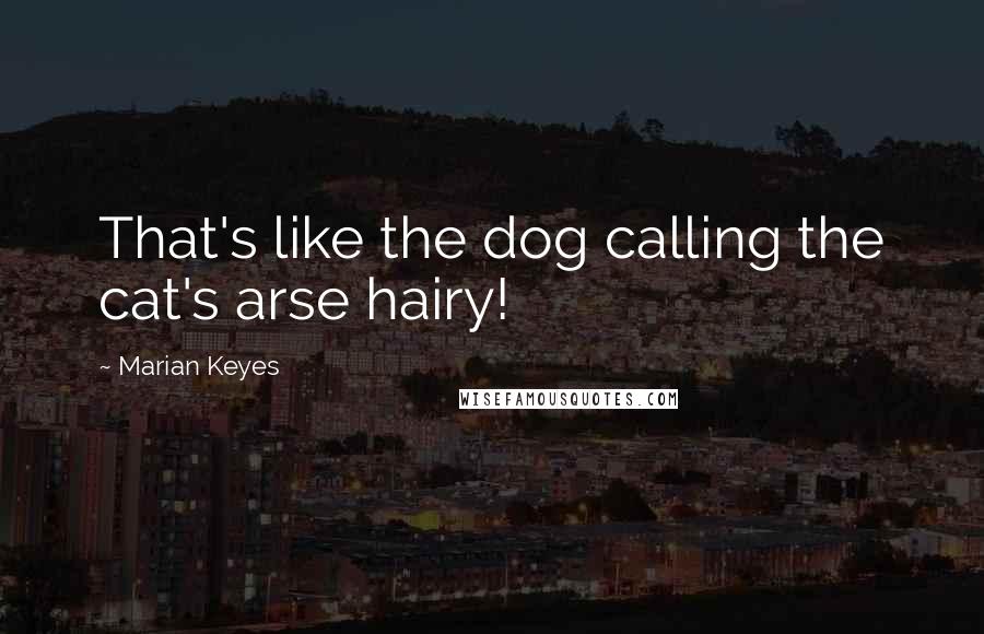 Marian Keyes quotes: That's like the dog calling the cat's arse hairy!