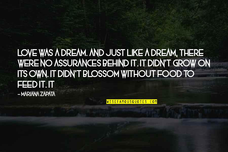 Mariana Quotes By Mariana Zapata: love was a dream. And just like a