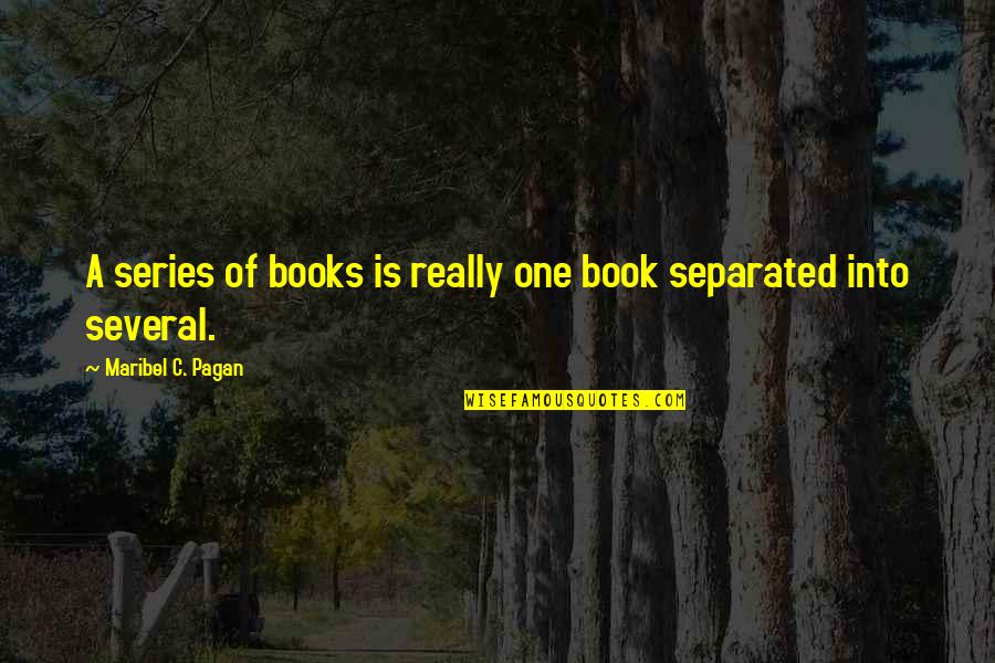 Maribel Quotes By Maribel C. Pagan: A series of books is really one book
