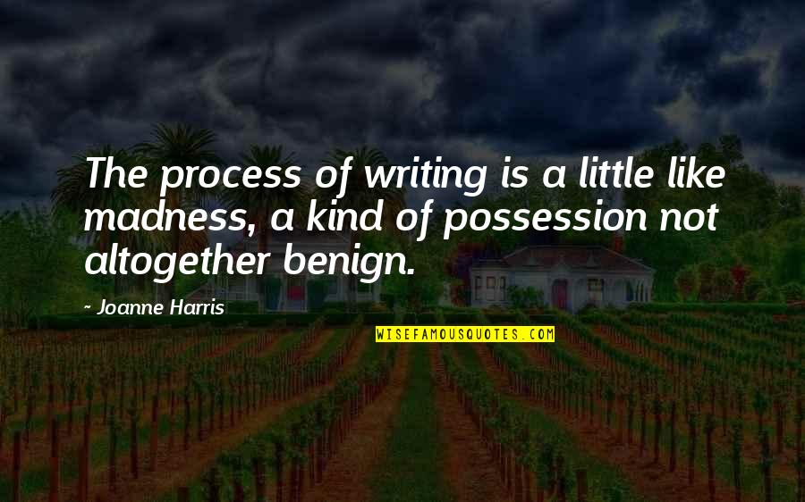 Marine Distance Love Quotes By Joanne Harris: The process of writing is a little like