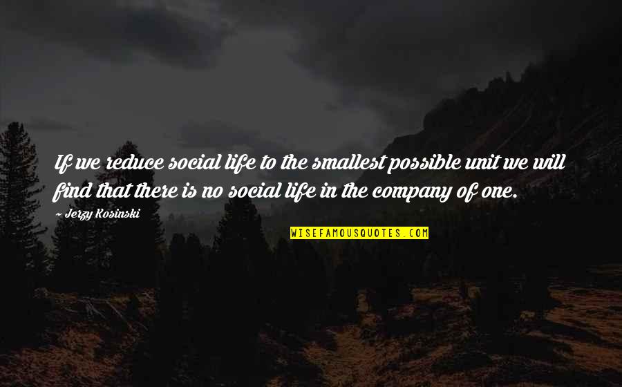 Marinich Aleksandr Quotes By Jerzy Kosinski: If we reduce social life to the smallest Marinich Aleksandr Quotes By Jerzy Kosinski: If we reduce social life to the smallest