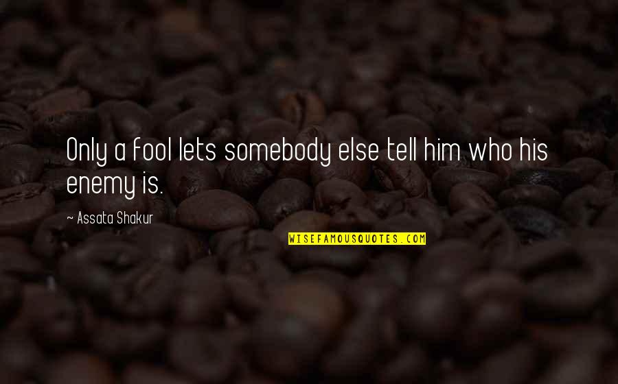 Marital Betrayal Quotes By Assata Shakur: Only a fool lets somebody else tell him