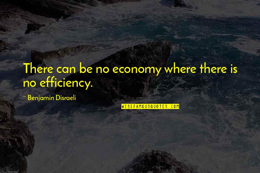 Maritess Bott Quotes By Benjamin Disraeli: There can be no economy where there is