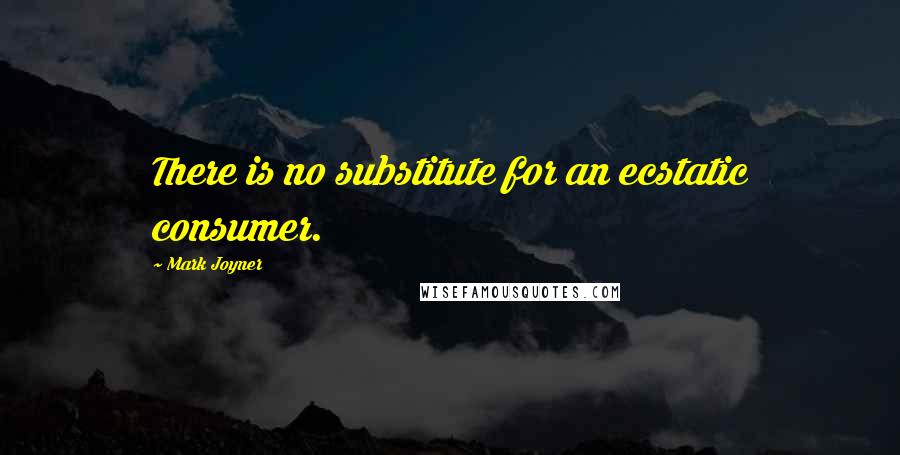 Mark Joyner quotes: There is no substitute for an ecstatic consumer.