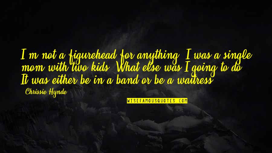 Mark Minervini Quotes By Chrissie Hynde: I'm not a figurehead for anything. I was