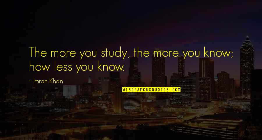 Markdown Pull Quotes By Imran Khan: The more you study, the more you know;
