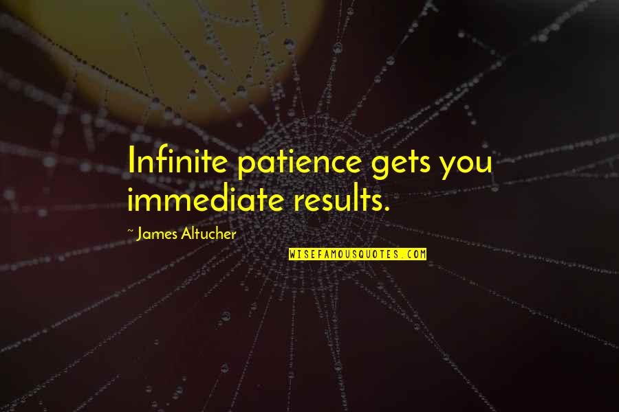 Markers Quotes By James Altucher: Infinite patience gets you immediate results. Markers Quotes By James Altucher: Infinite patience gets you immediate results.