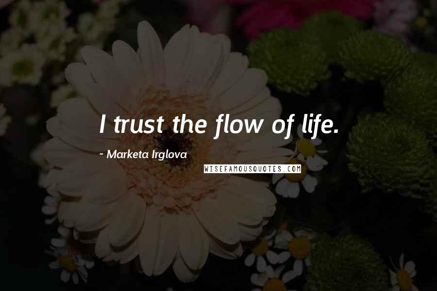 Marketa Irglova quotes: I trust the flow of life.