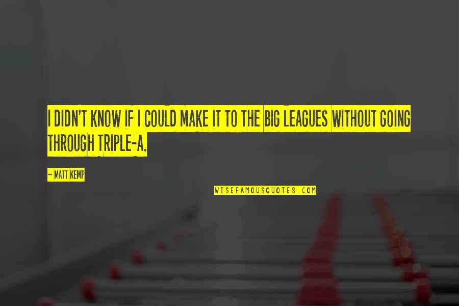Marketing Event Quotes By Matt Kemp: I didn't know if I could make it