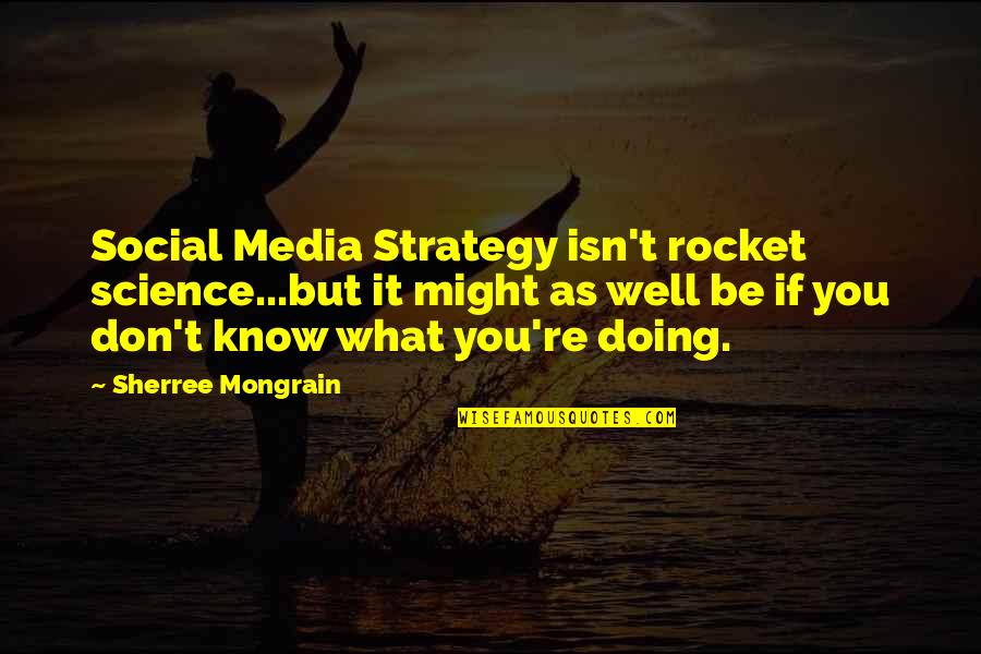 Marketing Strategy Quotes By Sherree Mongrain: Social Media Strategy isn't rocket science...but it might
