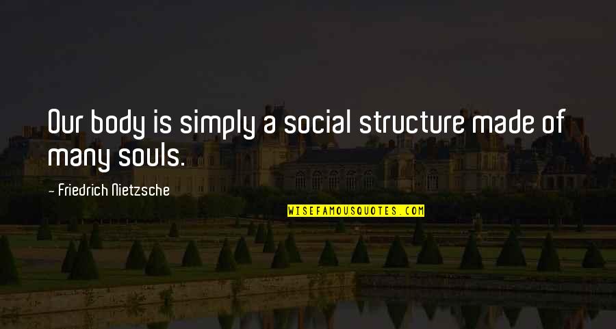 Marlena Rosenbluth Quotes By Friedrich Nietzsche: Our body is simply a social structure made