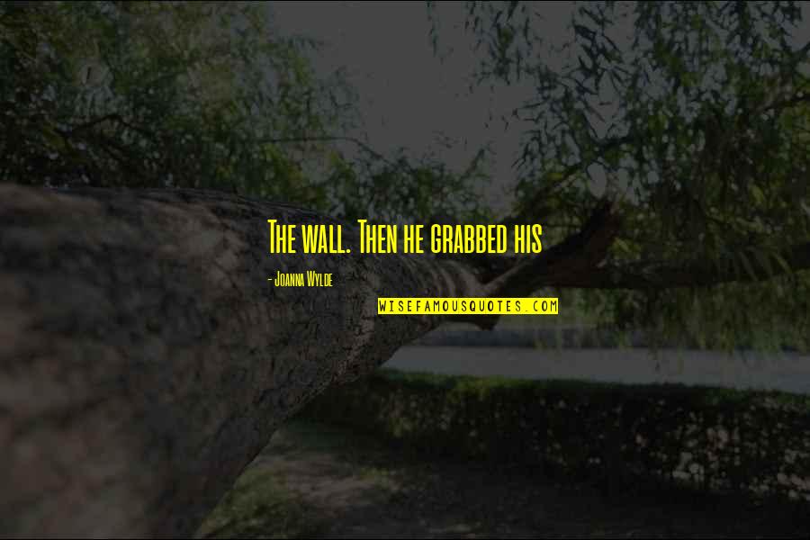 Marlous Fluitsma Quotes By Joanna Wylde: The wall. Then he grabbed his