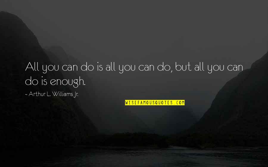 Marmiton Blanquette Quotes By Arthur L. Williams Jr.: All you can do is all you can Marmiton Blanquette Quotes By Arthur L. Williams Jr.: All you can do is all you can