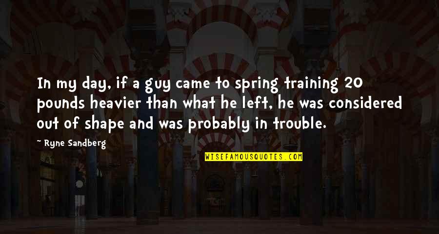 Marshall Eriksen Minnesota Quotes By Ryne Sandberg: In my day, if a guy came to Marshall Eriksen Minnesota Quotes By Ryne Sandberg: In my day, if a guy came to
