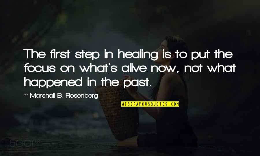 Marshall's Quotes By Marshall B. Rosenberg: The first step in healing is to put