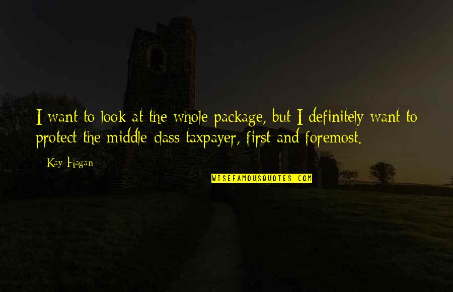 Marsicovetere Quotes By Kay Hagan: I want to look at the whole package,