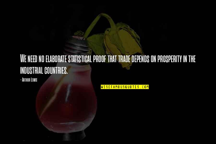 Marsyas Greek Quotes By Arthur Lewis: We need no elaborate statistical proof that trade Marsyas Greek Quotes By Arthur Lewis: We need no elaborate statistical proof that trade