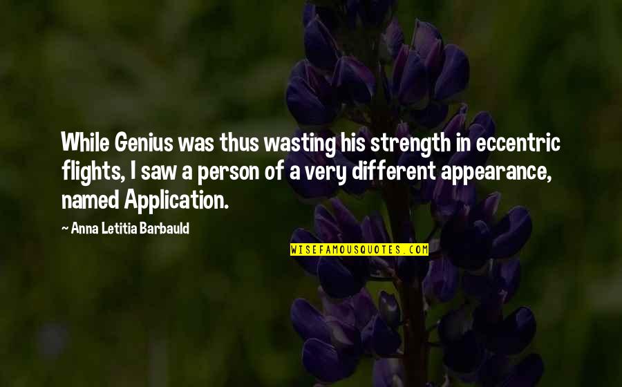 Martellaro Jefferson Quotes By Anna Letitia Barbauld: While Genius was thus wasting his strength in