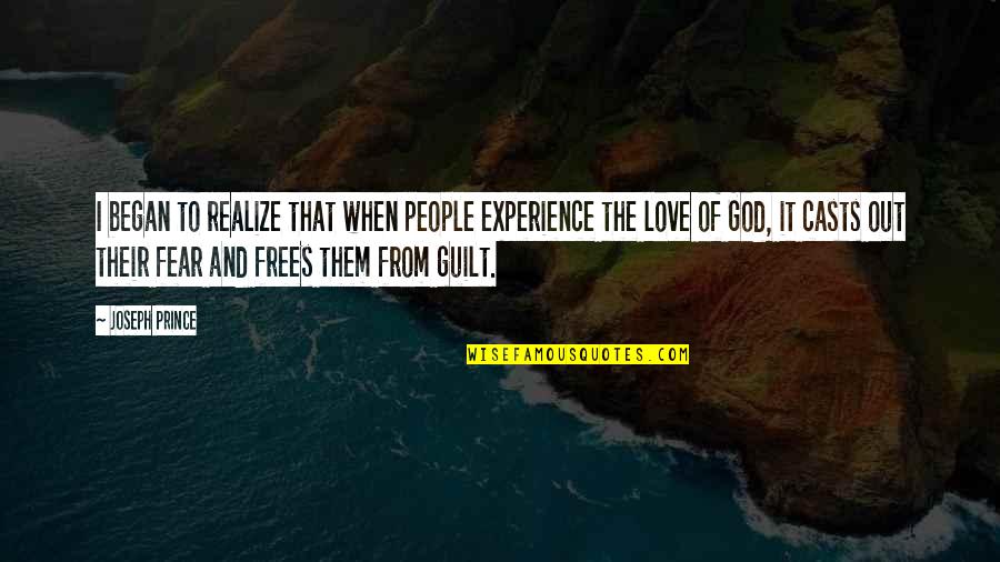 Martin Goodman Quotes By Joseph Prince: I began to realize that when people experience Martin Goodman Quotes By Joseph Prince: I began to realize that when people experience