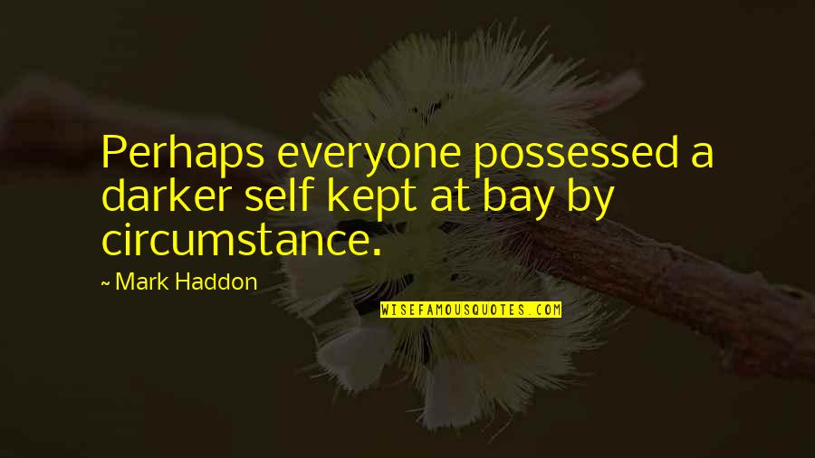 Martin Lipton Quotes By Mark Haddon: Perhaps everyone possessed a darker self kept at