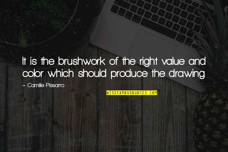 Martin Luther Monk Famous Quotes By Camille Pissarro: It is the brushwork of the right value