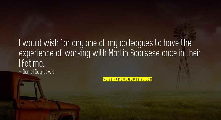 Martin One Quotes By Daniel Day-Lewis: I would wish for any one of my Martin One Quotes By Daniel Day-Lewis: I would wish for any one of my